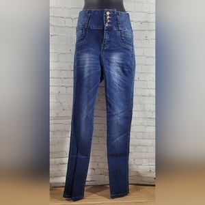 #67 Mitzi Michel size 9 high rise skinny jeans with tummy control